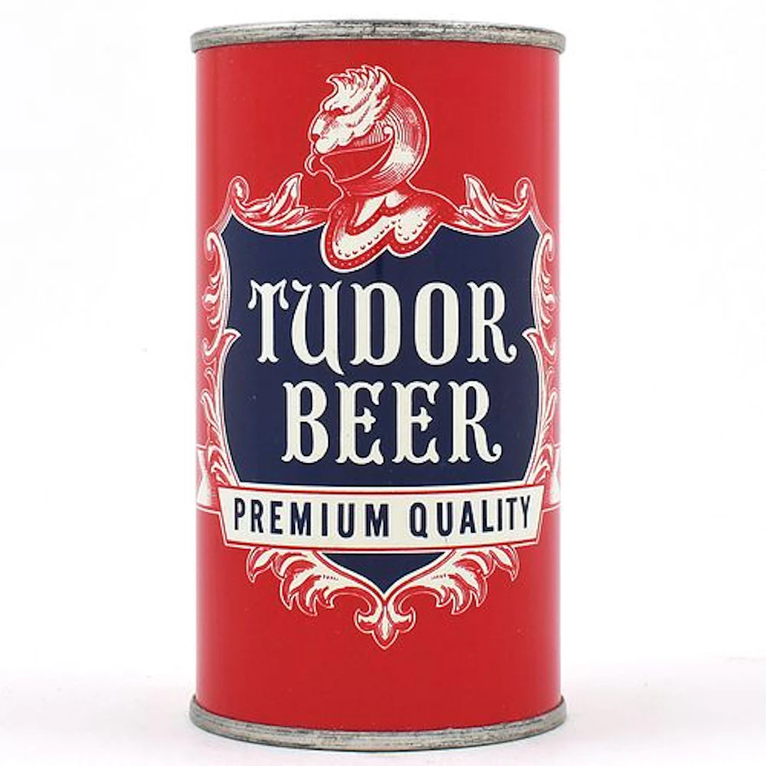 Tudor Beer Flat Top BEST KEGLINED SANS SERIF MANDATORY 140-23 ROLLED MINTY