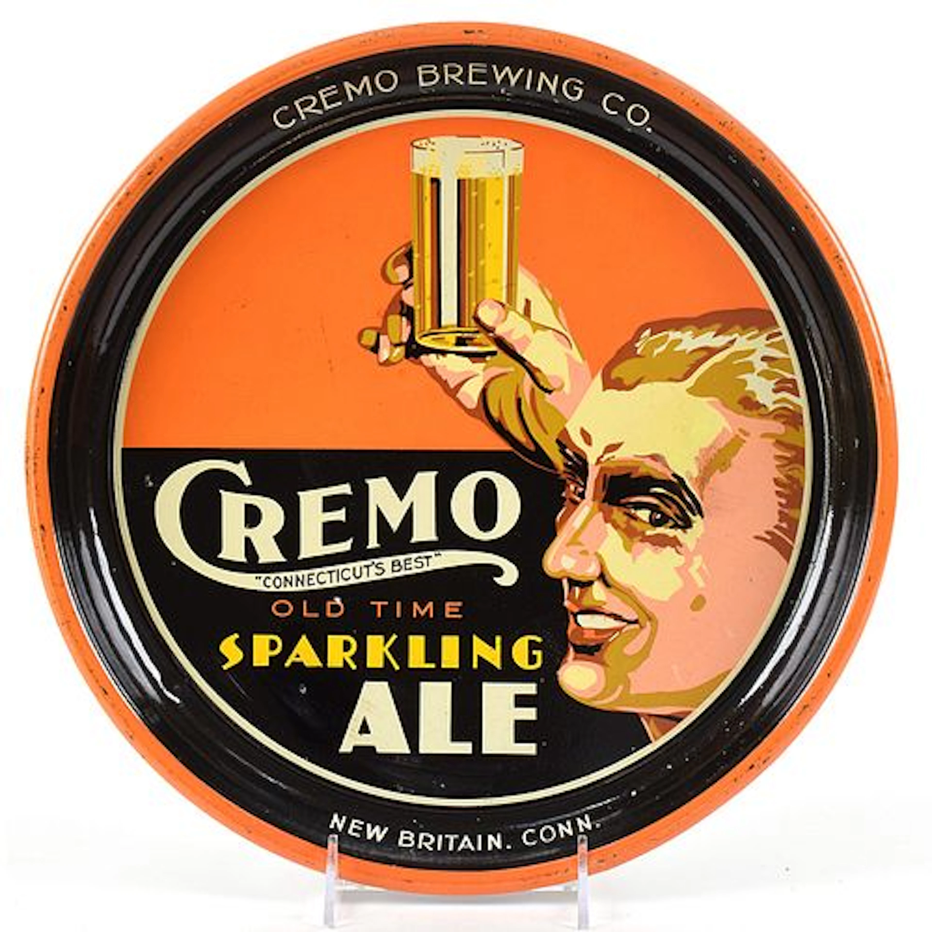 Cremo Sparkling Ale 1930s Serving Tray MAN