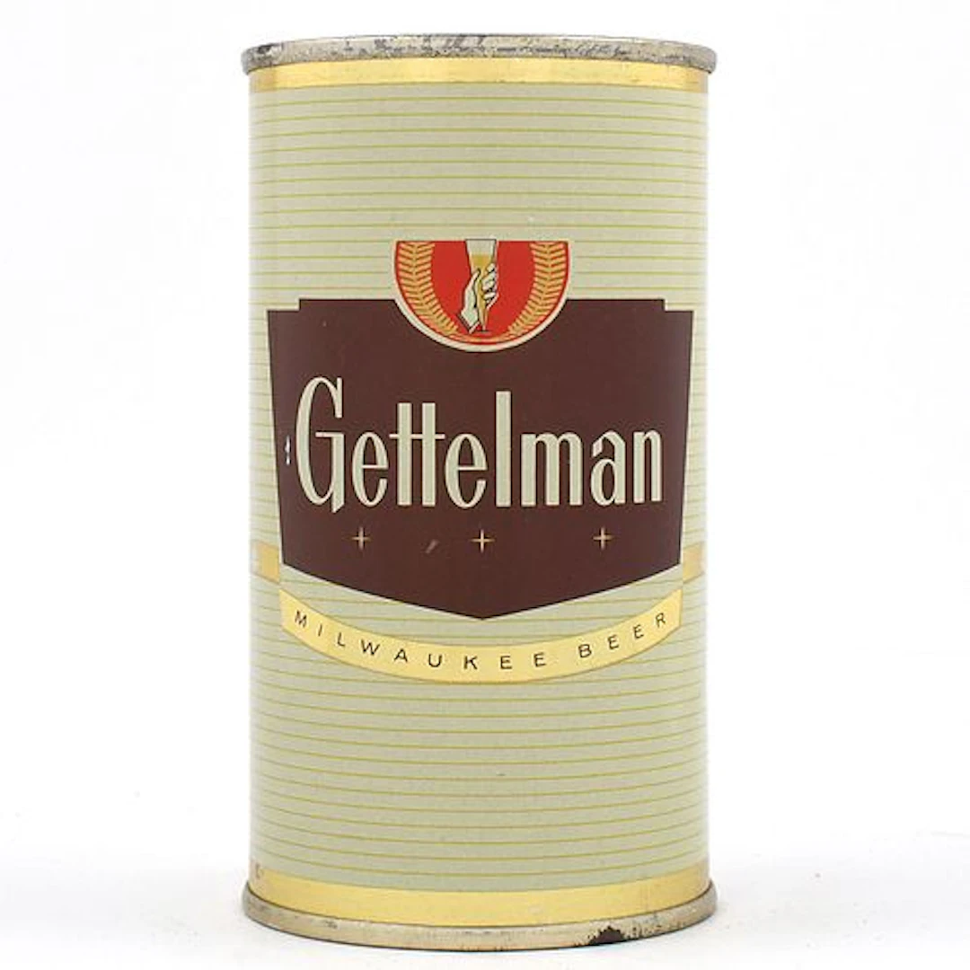 Gettelman Beer Bank Lid Flat Top GETTELMAN BREWING CORP UNLISTED