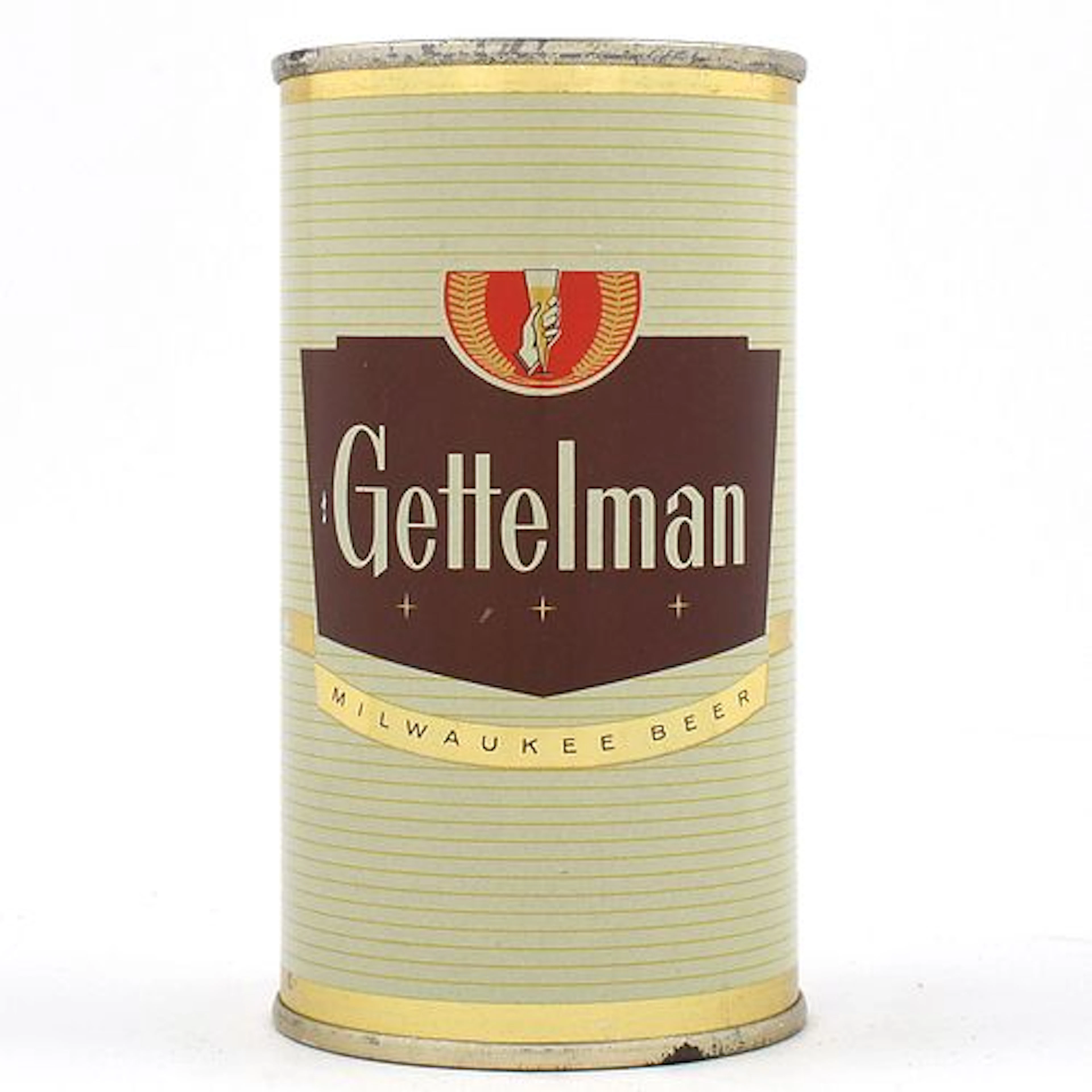 Gettelman Beer Bank Lid Flat Top GETTELMAN BREWING CORP UNLISTED