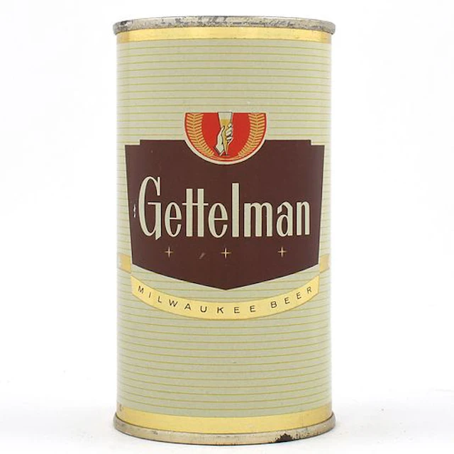 Gettelman Beer Bank Lid Flat Top GETTELMAN BREWING CORP UNLISTED