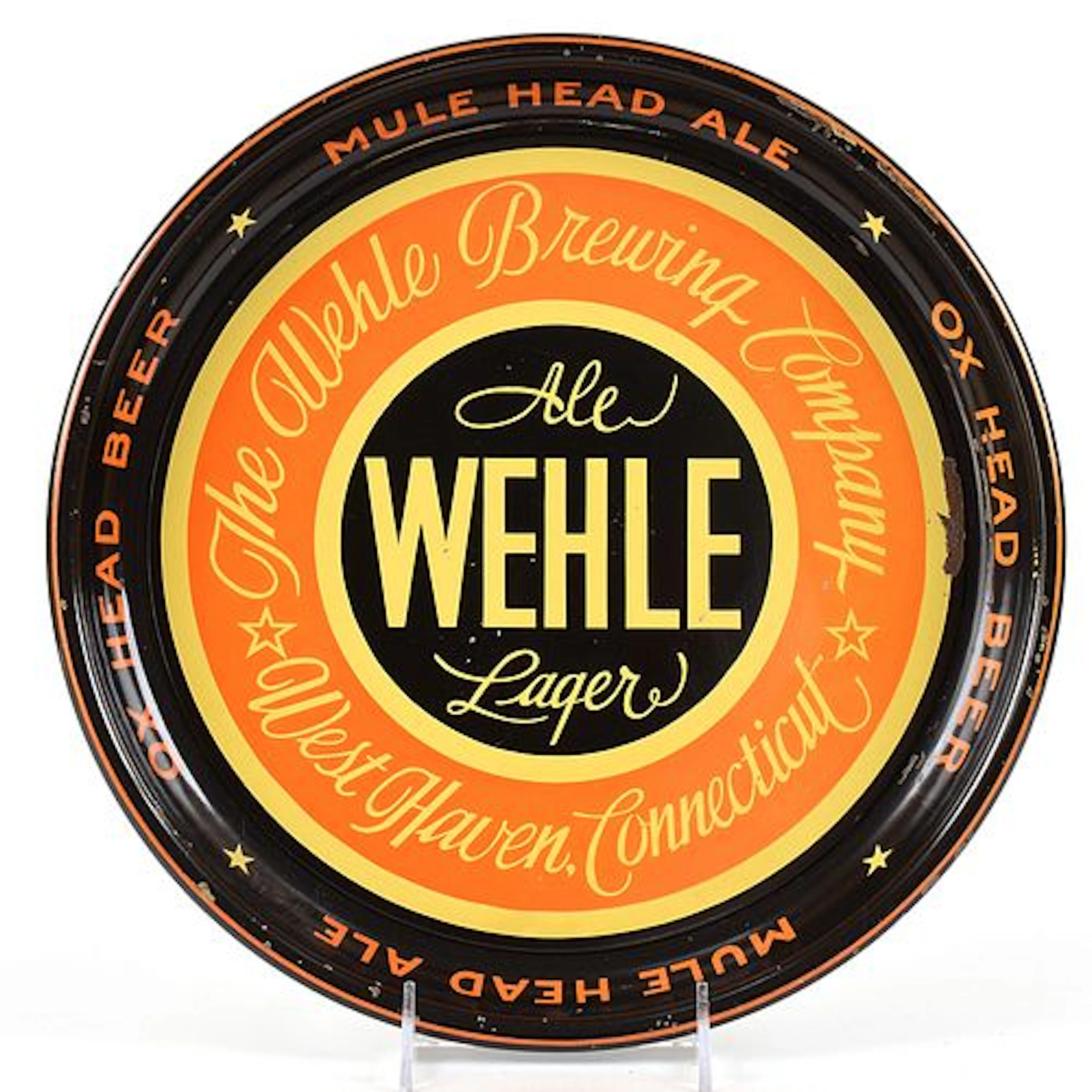 Wehle Ale-Lager 1930s Serving Tray