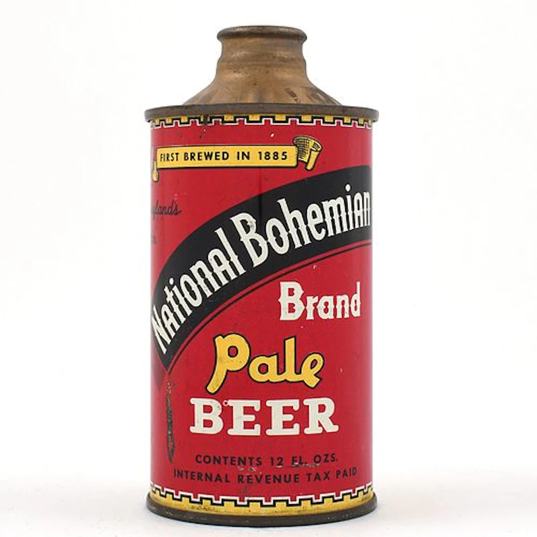 National Bohemian Beer Cone Top 175-4