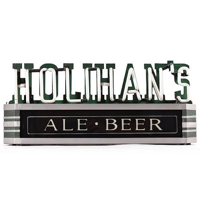 Holihans Ale Beer ROG Illuminated Neon Back Bar Sign RARE