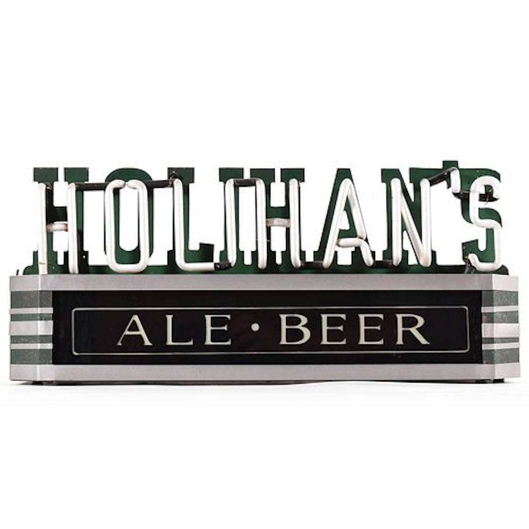 Holihans Ale Beer ROG Illuminated Neon Back Bar Sign RARE
