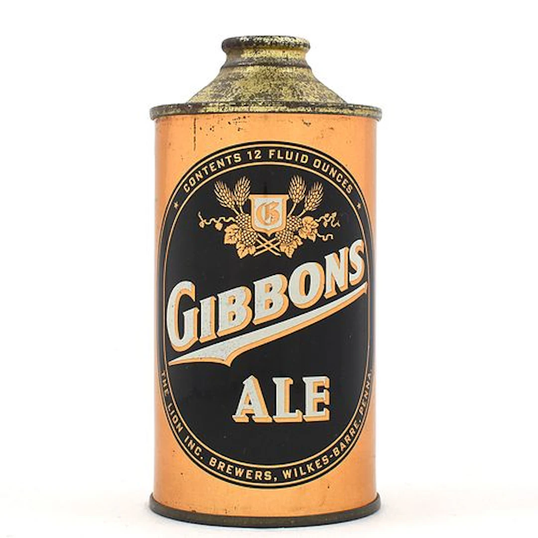 Gibbons Ale Cone Top 164-25 EXCELLENT