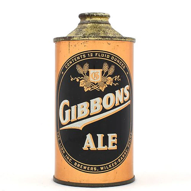 Gibbons Ale Cone Top 164-25 EXCELLENT