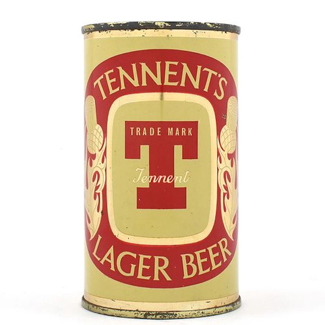 Tennents Lager Beer Scottish Flat Top RED EXCELLENT