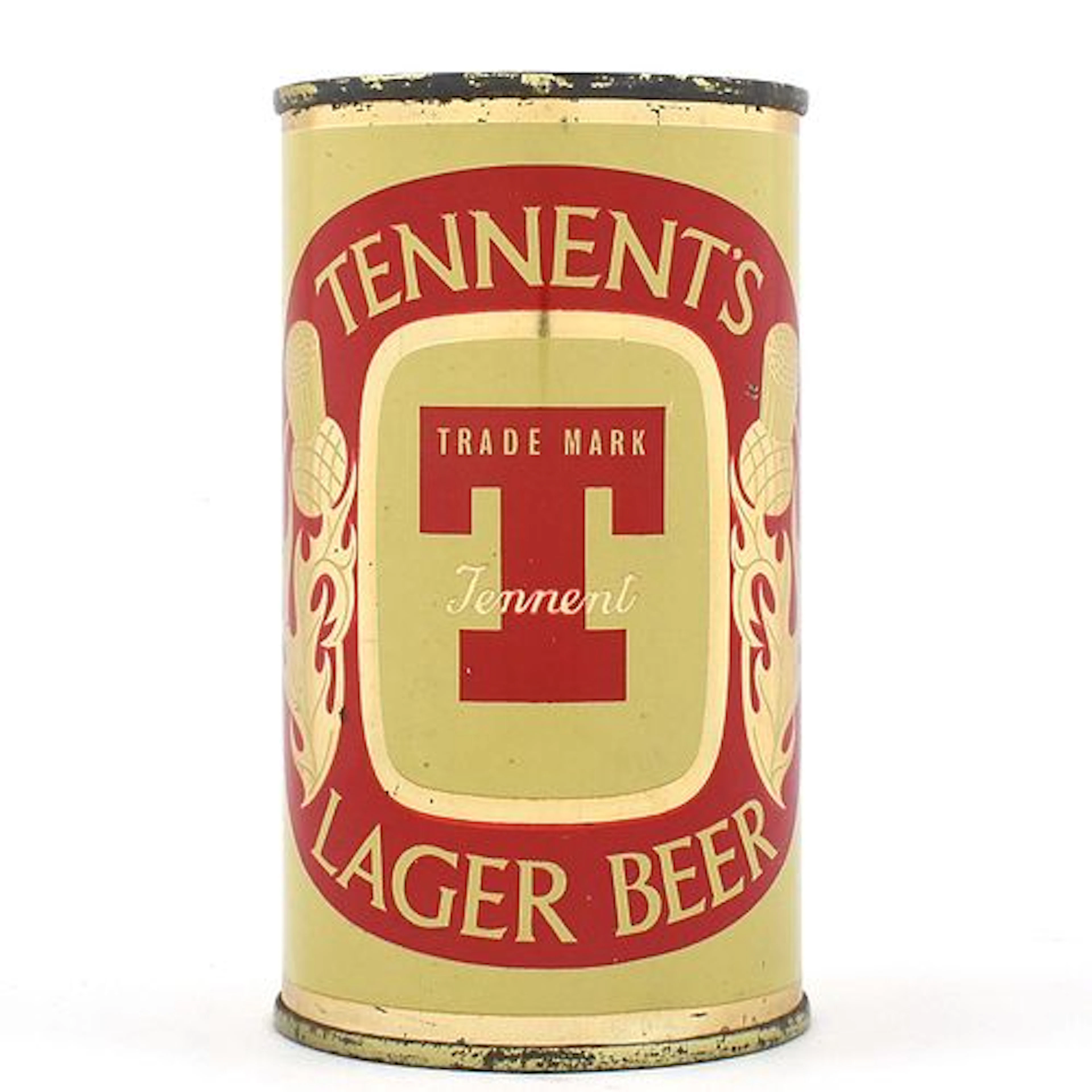 Tennents Lager Beer Scottish Flat Top RED EXCELLENT