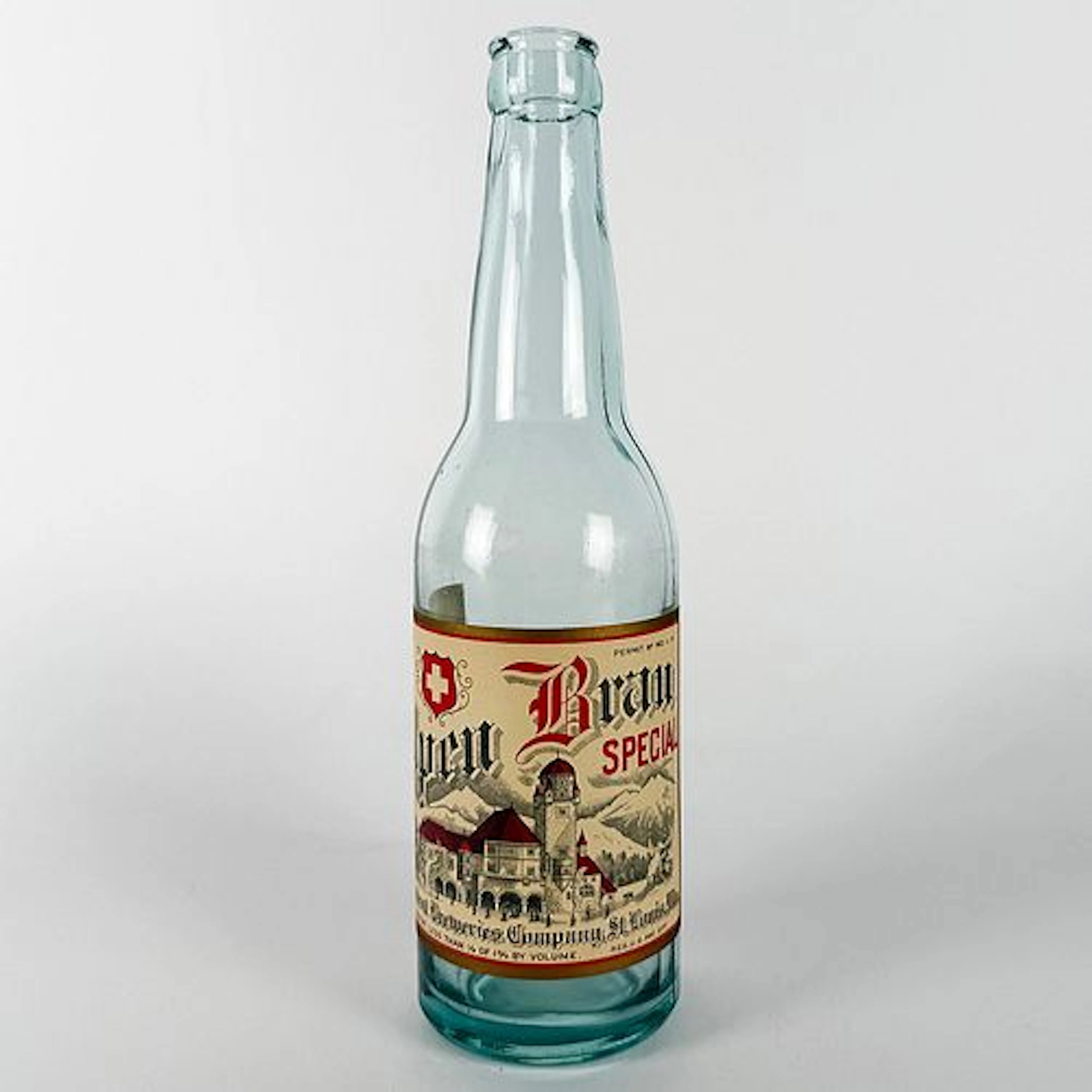 Alpen Brau Special Beer Prohibition Era Bottle INDEPENDENT ST LOUIS