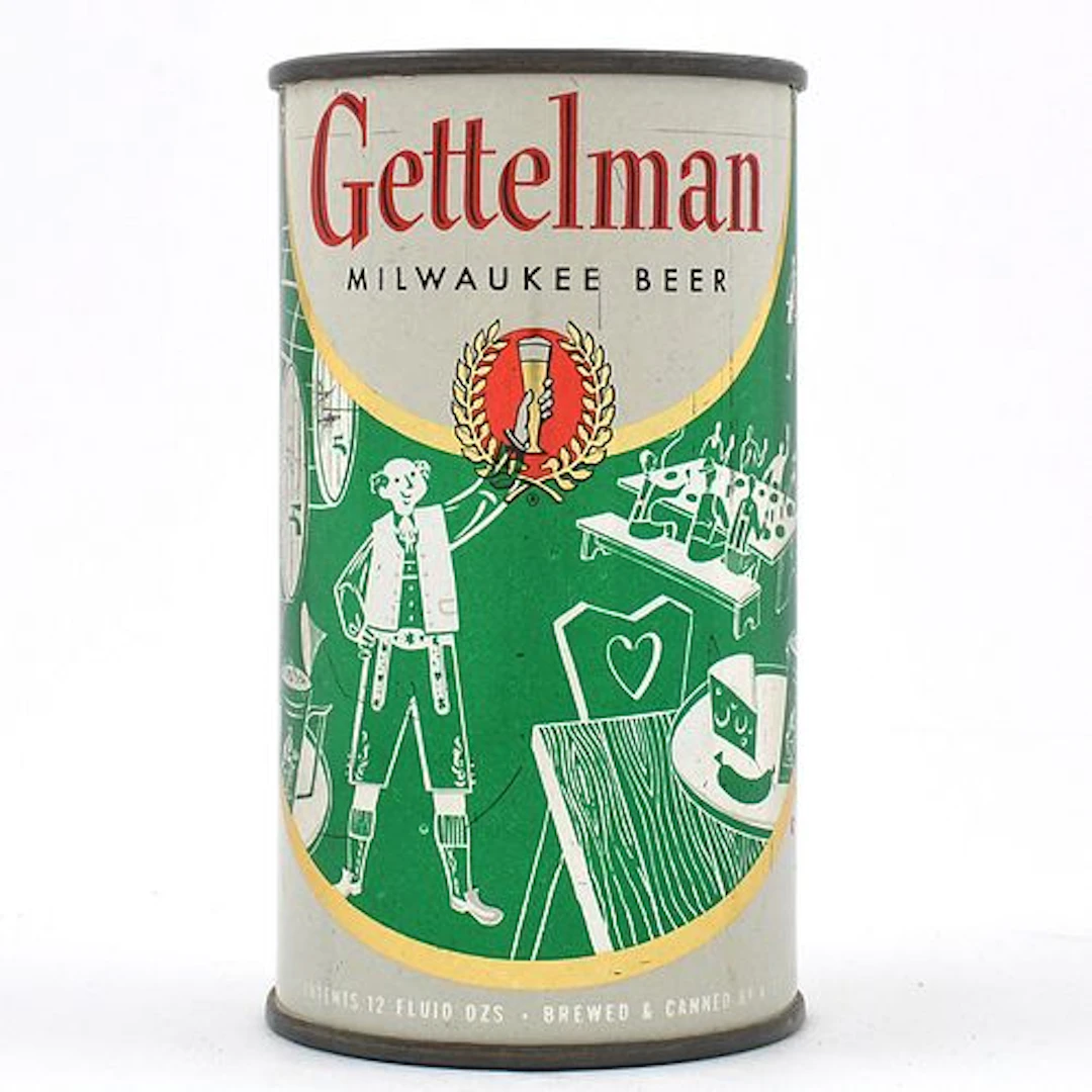 Gettelman Beer Set Flat Top OKTOBERFEST GREEN 69-16
