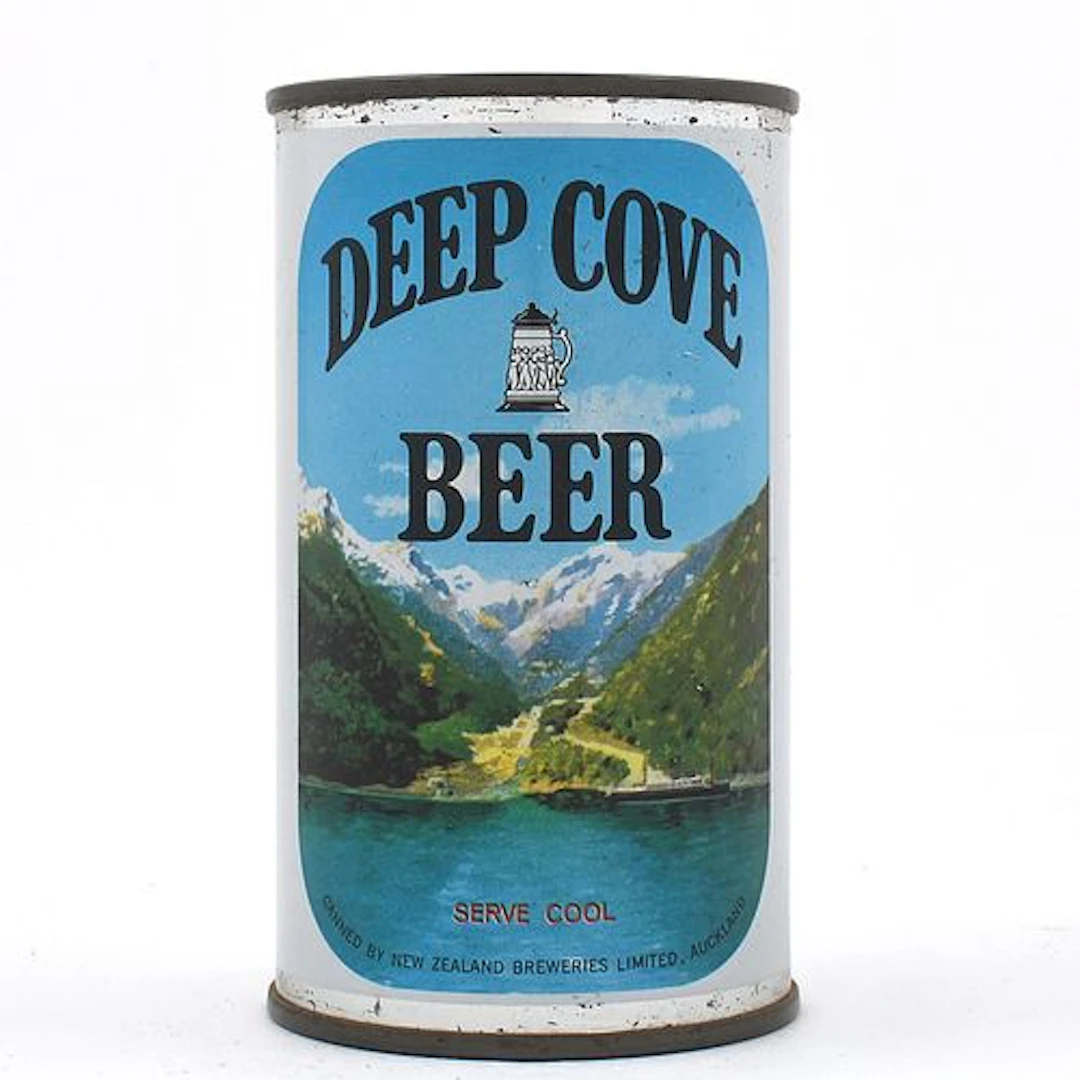 Deep Cove Beer New Zealand Flat Top THIS FINE LAGER
