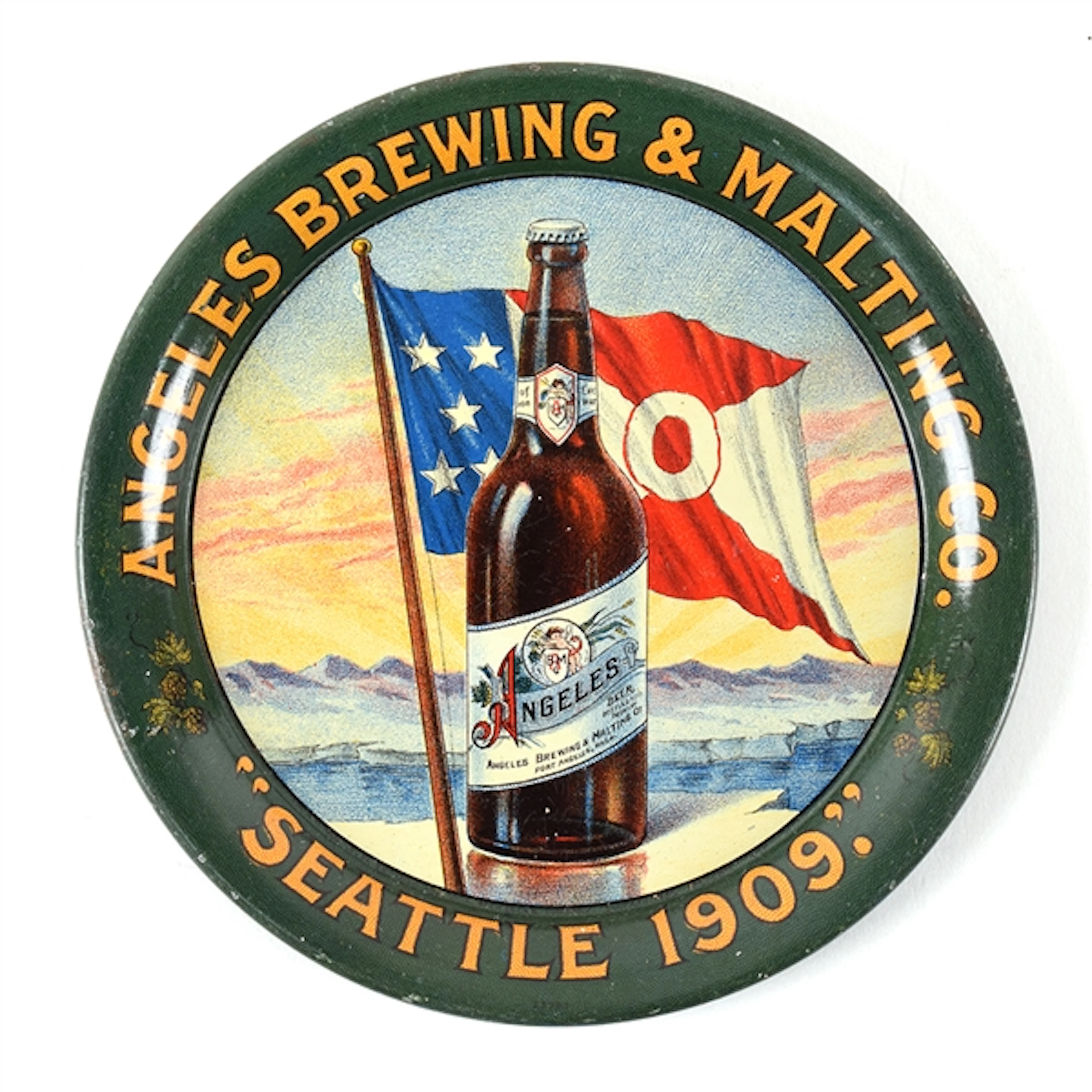 Angeles Brewing and Malting Pre-Prohibition Tip Tray