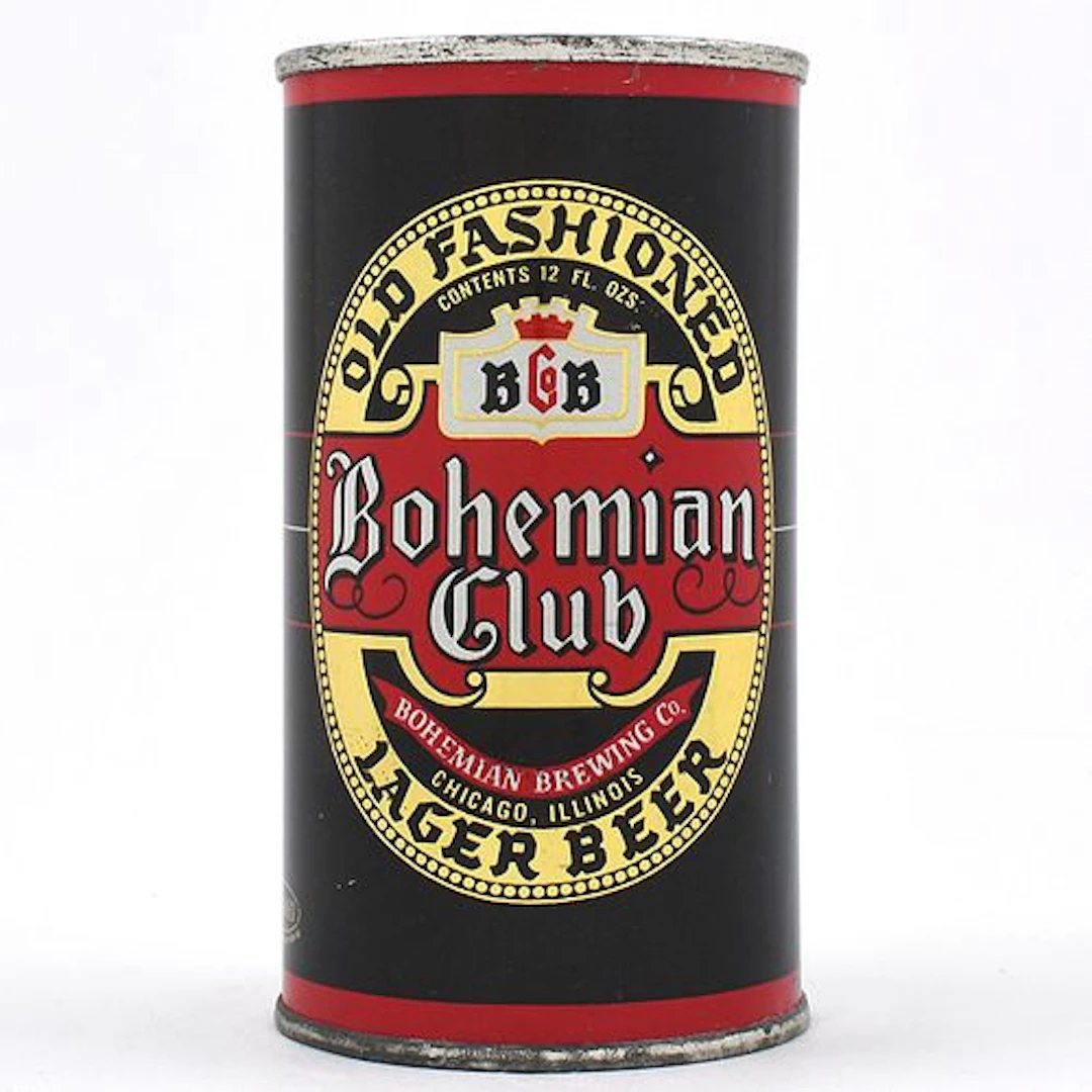 Bohemian Club Beer Flat Top METALLIC CHICAGO BOCK LID 40-22 MINTY