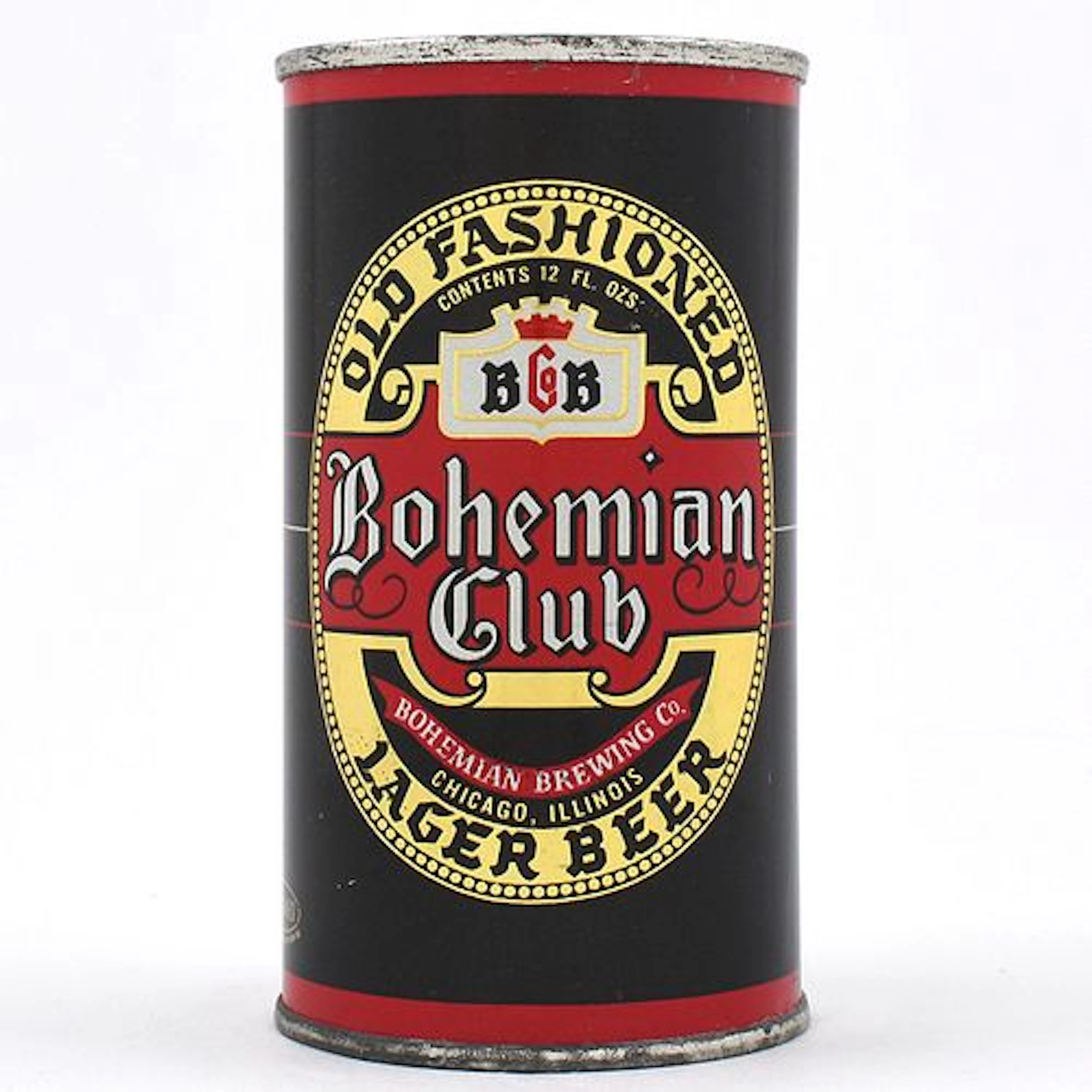 Bohemian Club Beer Flat Top METALLIC CHICAGO BOCK LID 40-22 MINTY