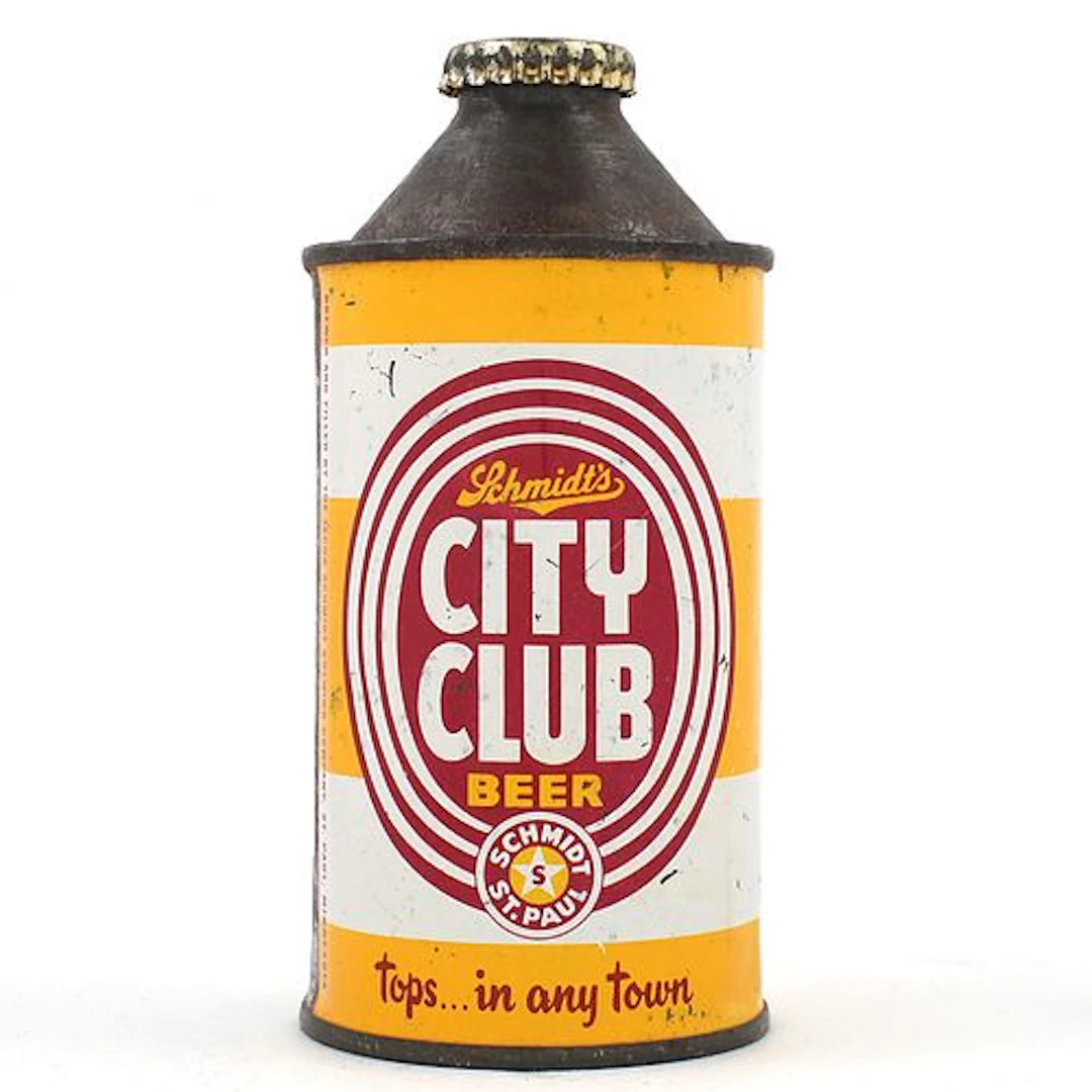 Schmidts City Club Beer Cone Top DNCMT 4 PERCENT 184-18