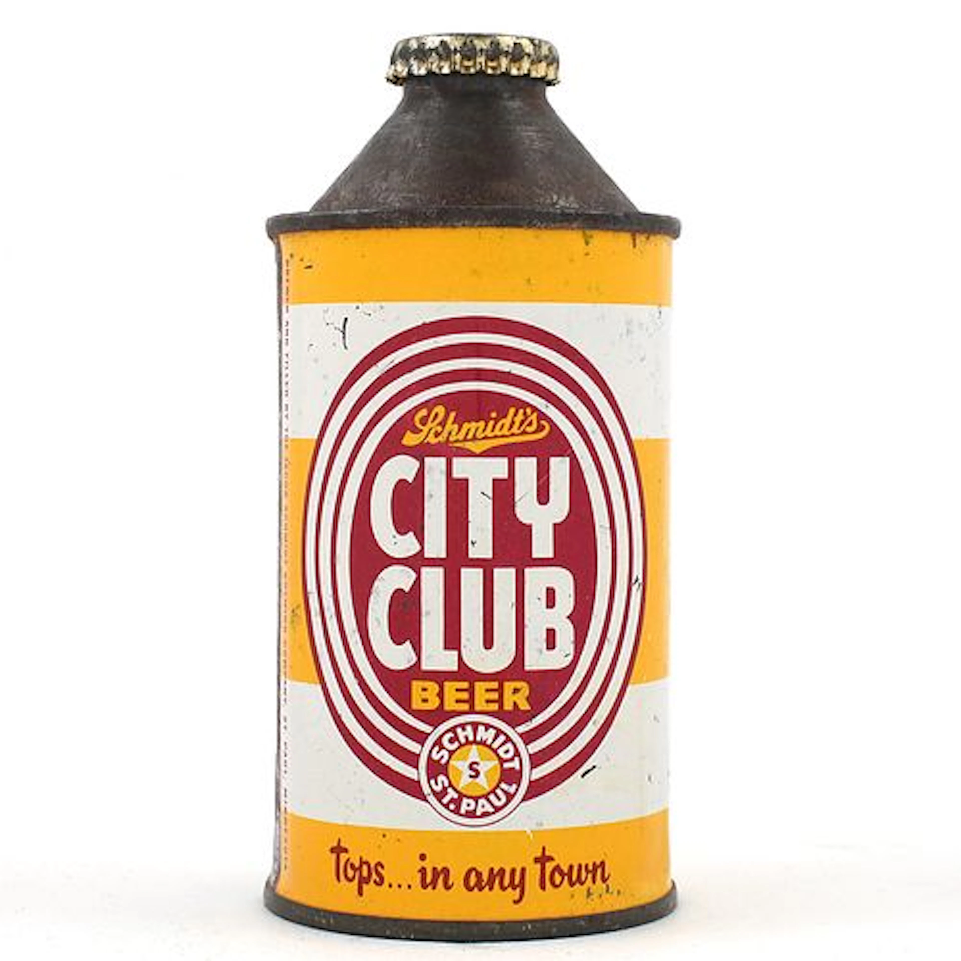 Schmidts City Club Beer Cone Top DNCMT 4 PERCENT 184-18