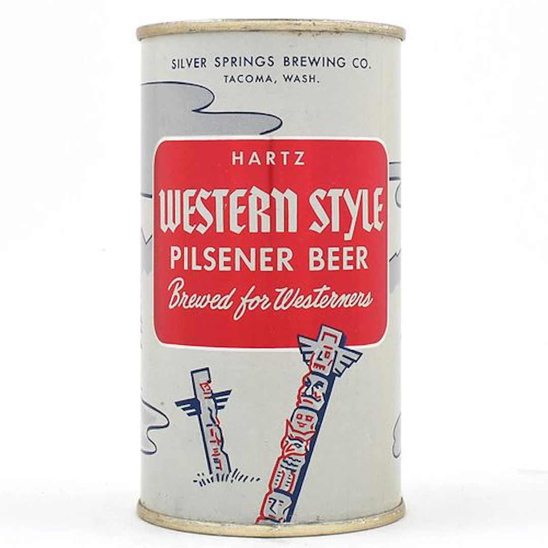 Western Style Beer Flat Top SMALL LABEL 145-11
