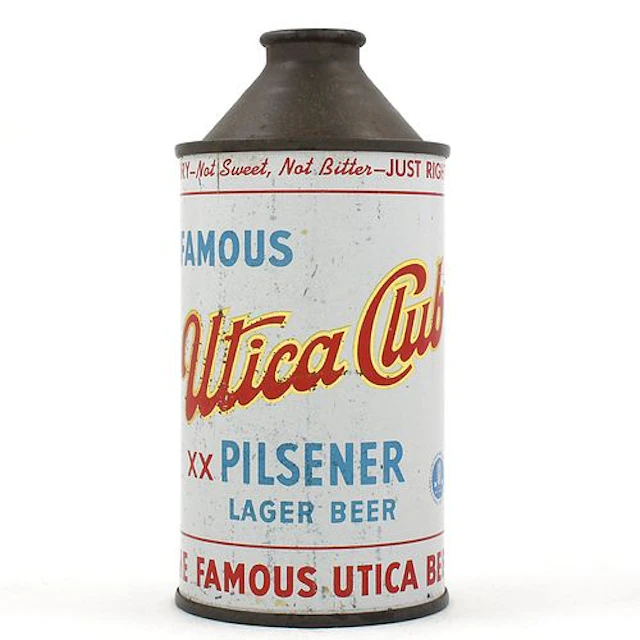 Utica Club Pilsener Beer Cone Top 188-7