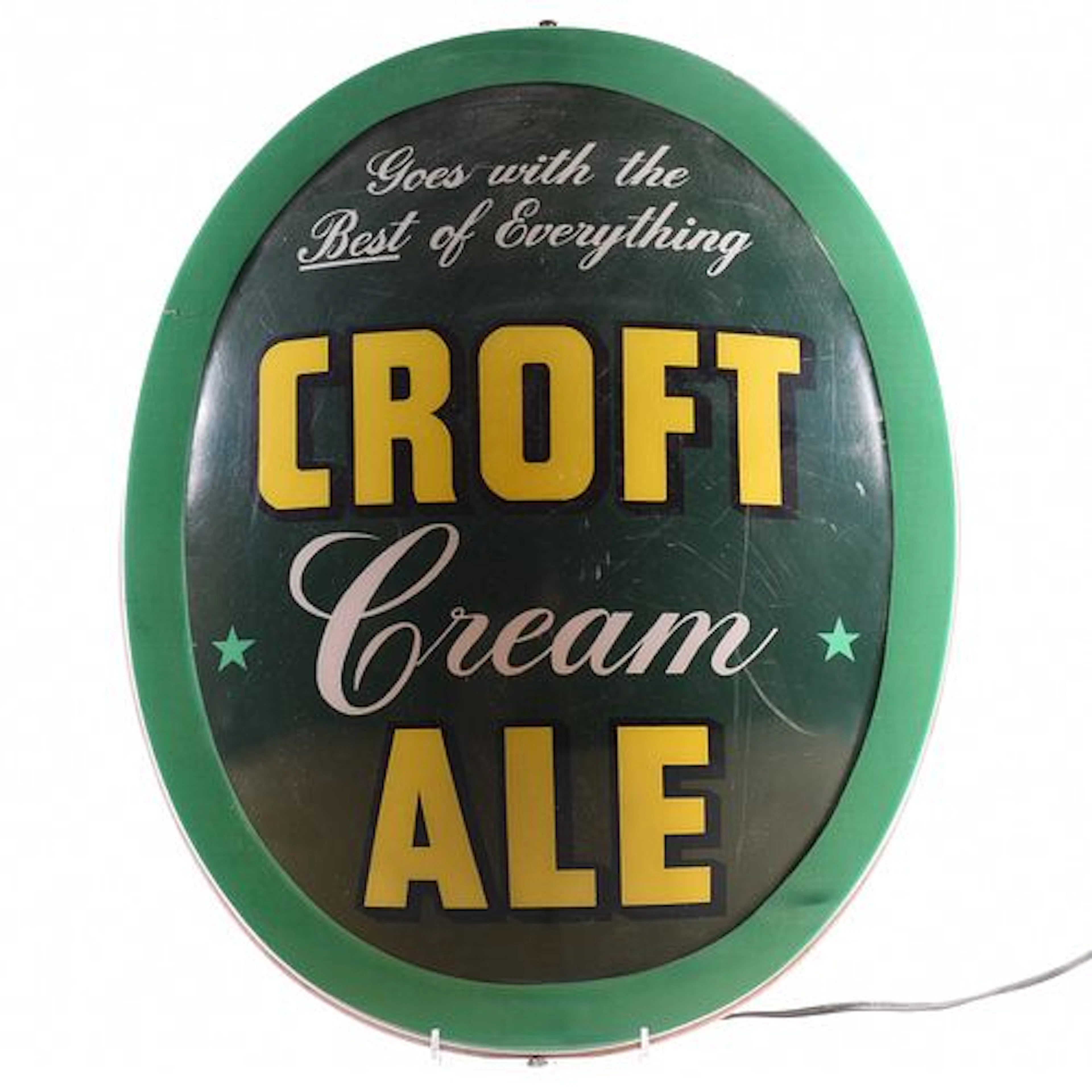 Croft Cream Ale Bubble Illuminated Sign RARE