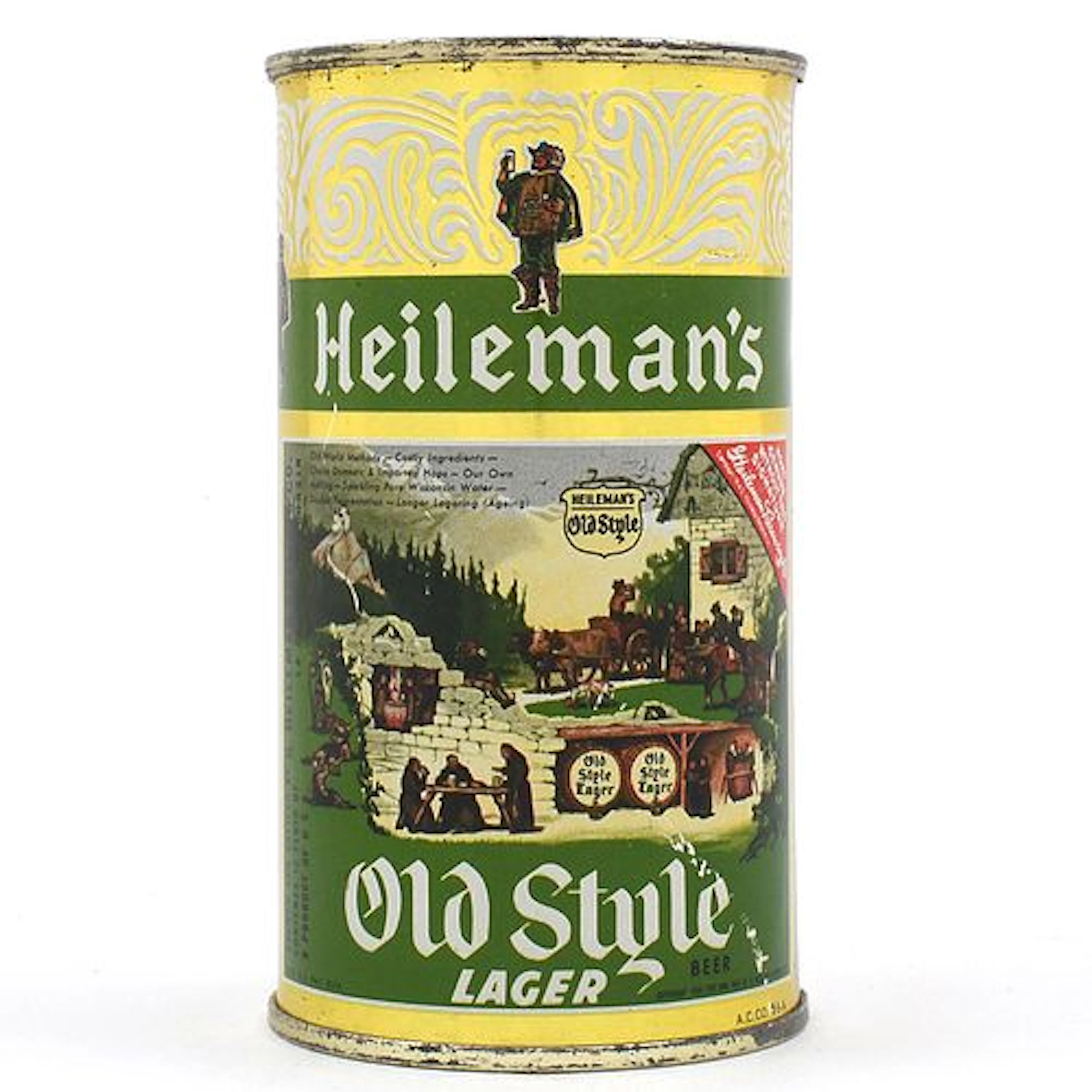 Heilemans Old Style Lager Beer Flat Top 108-14