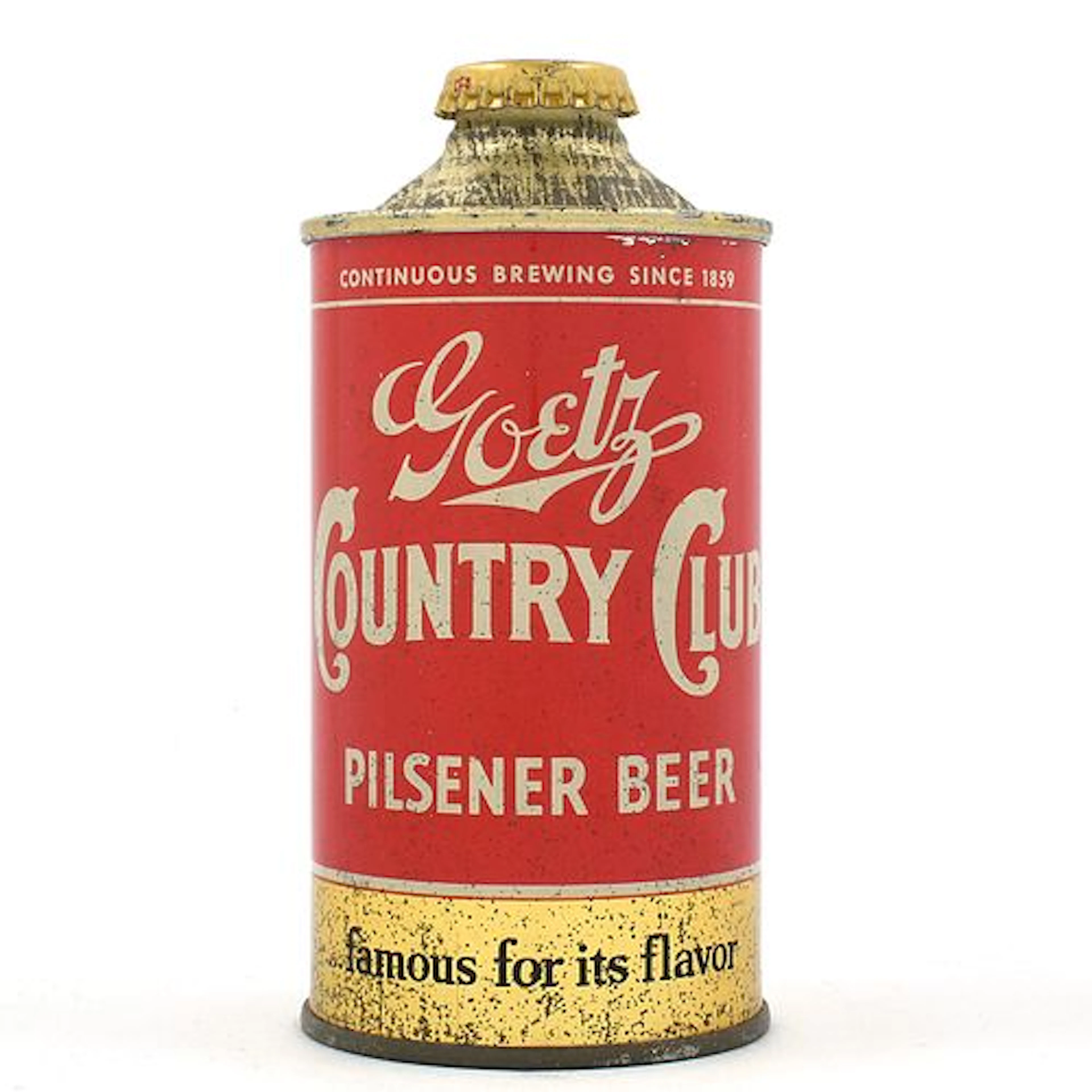 Goetz Country Club Beer Cone Top ALC BLACKED OUT L165-10 UNLISTED