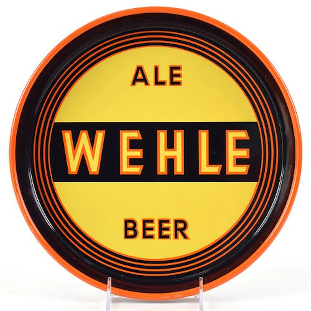 Wehle Ale-Beer 1930s Serving Tray MINTY