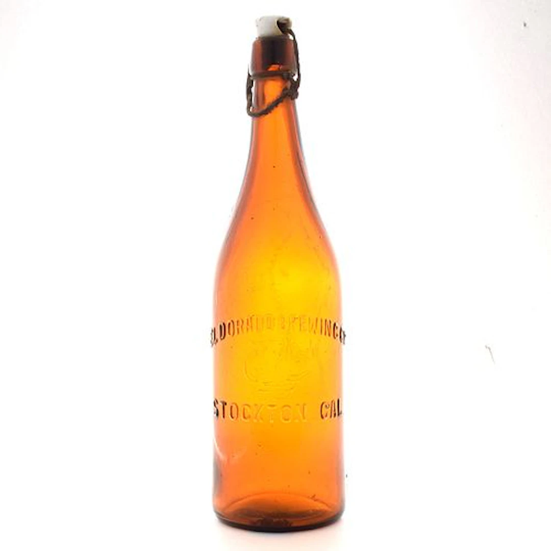 El Dorado Brewing Pre-Prohibition Embossed Blob Top Quart Bottle