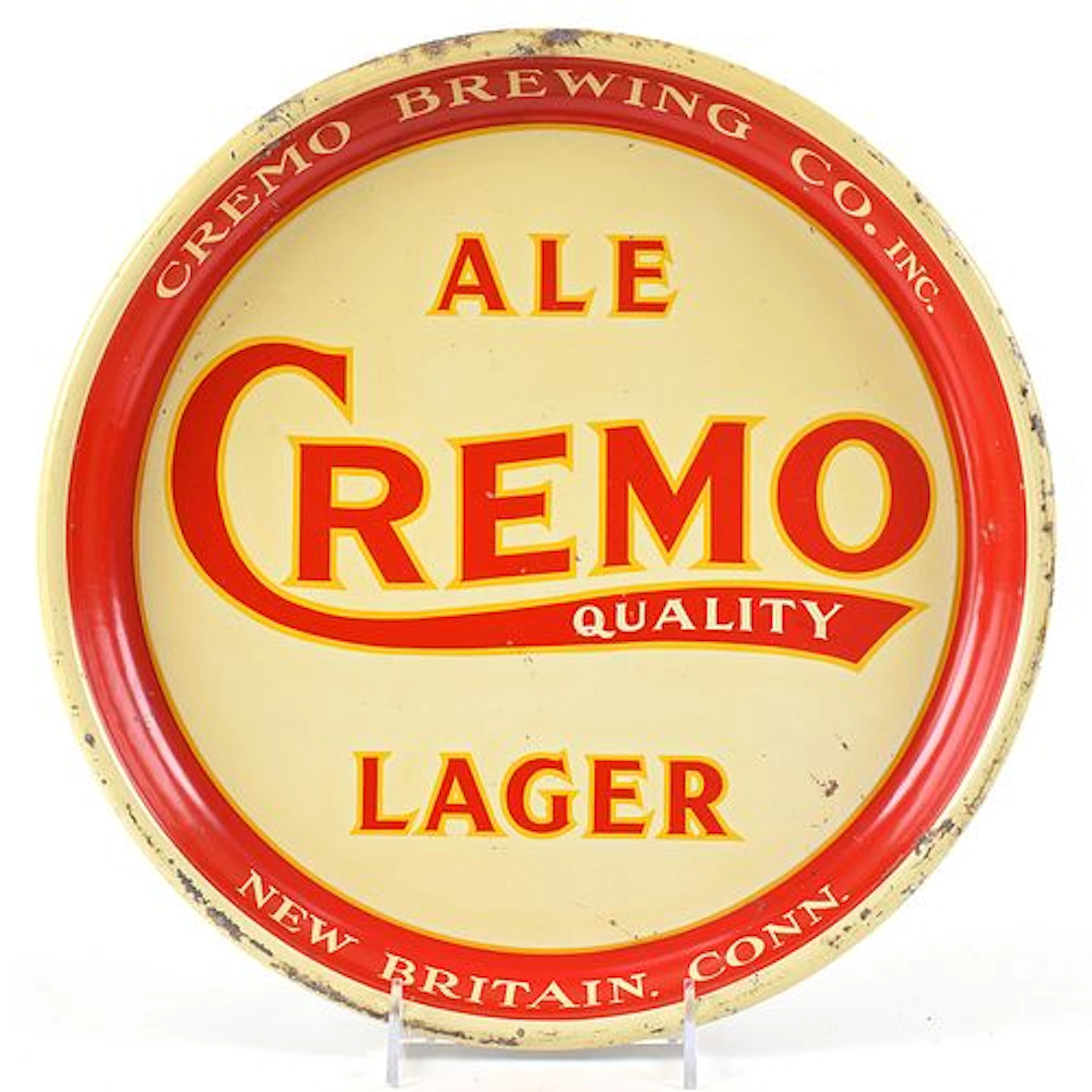 Cremo Ale-Lager 1930s Serving Tray RARE