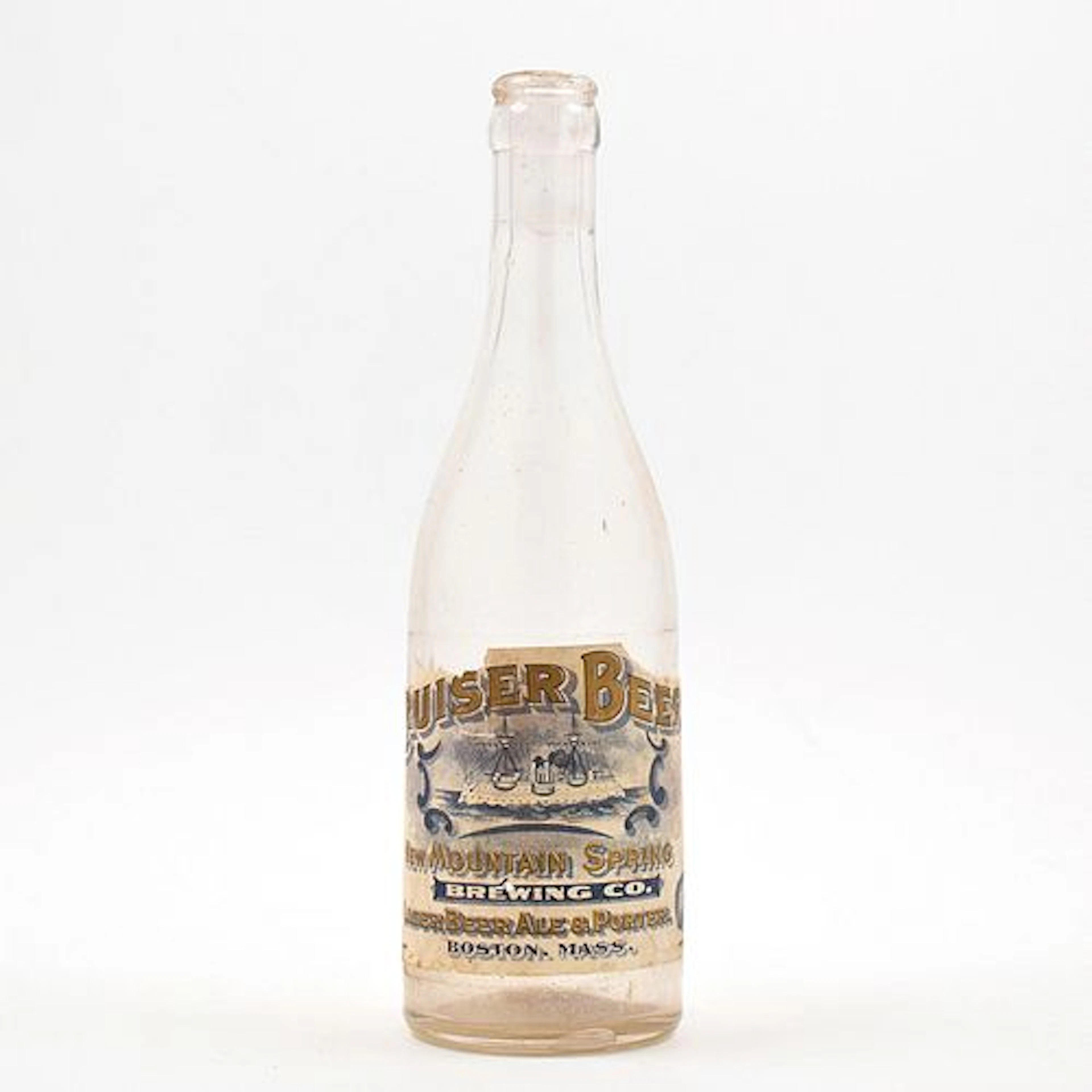 Cruiser Beer Pre-Prohibition Bottle New Mountain Spring BOSTON RARE