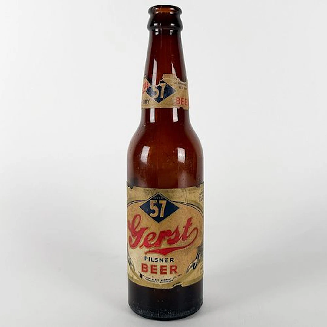 Gerst 57 Pilsner Beer Amber Labeled Bottle NASHVILLE TENNESSEE