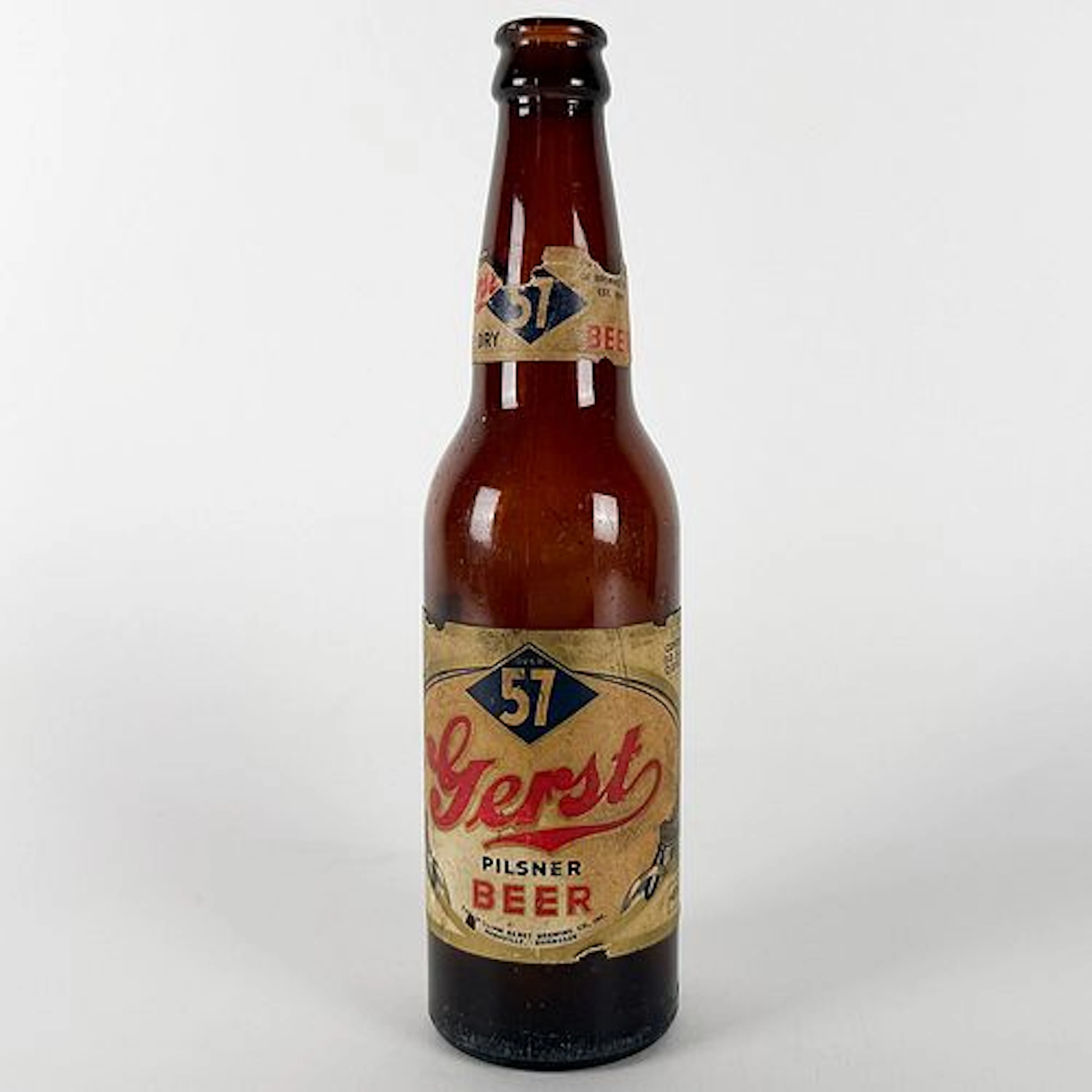 Gerst 57 Pilsner Beer Amber Labeled Bottle NASHVILLE TENNESSEE