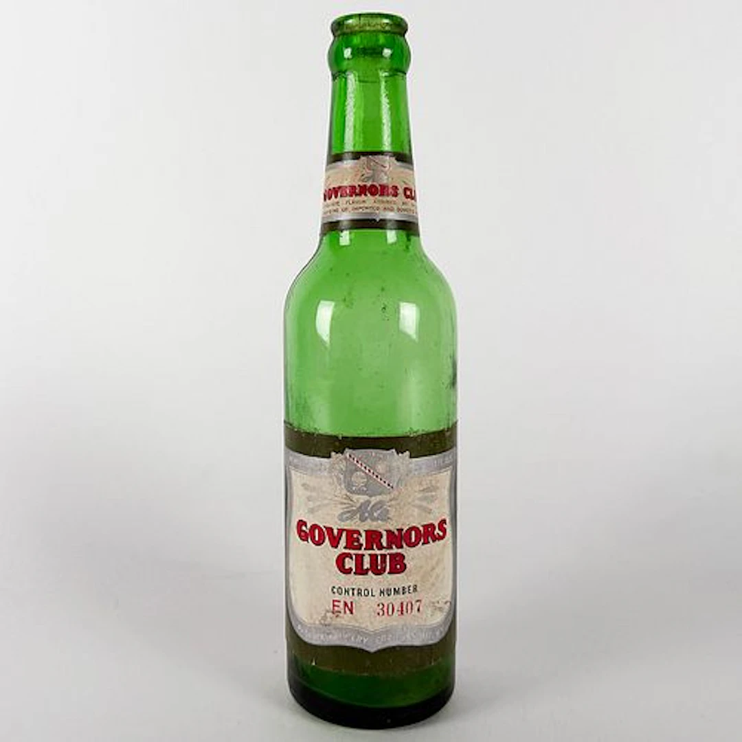 Governors Club Ale Green Labeled Bottle PHOENIX BUFFALO