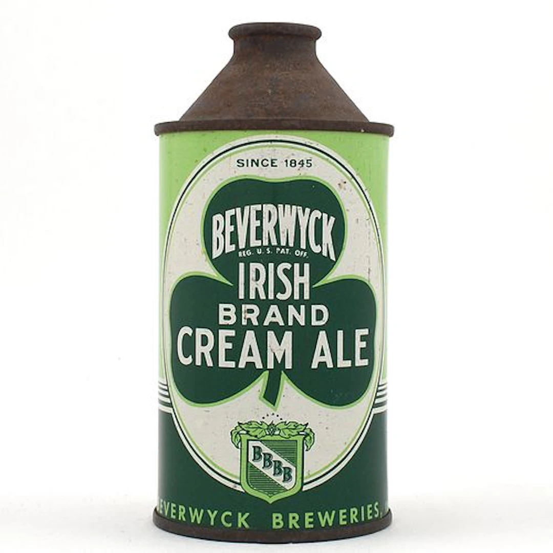 Beverwyck Irish Brand Cream Ale Cone Top 1845 DATE 152-7