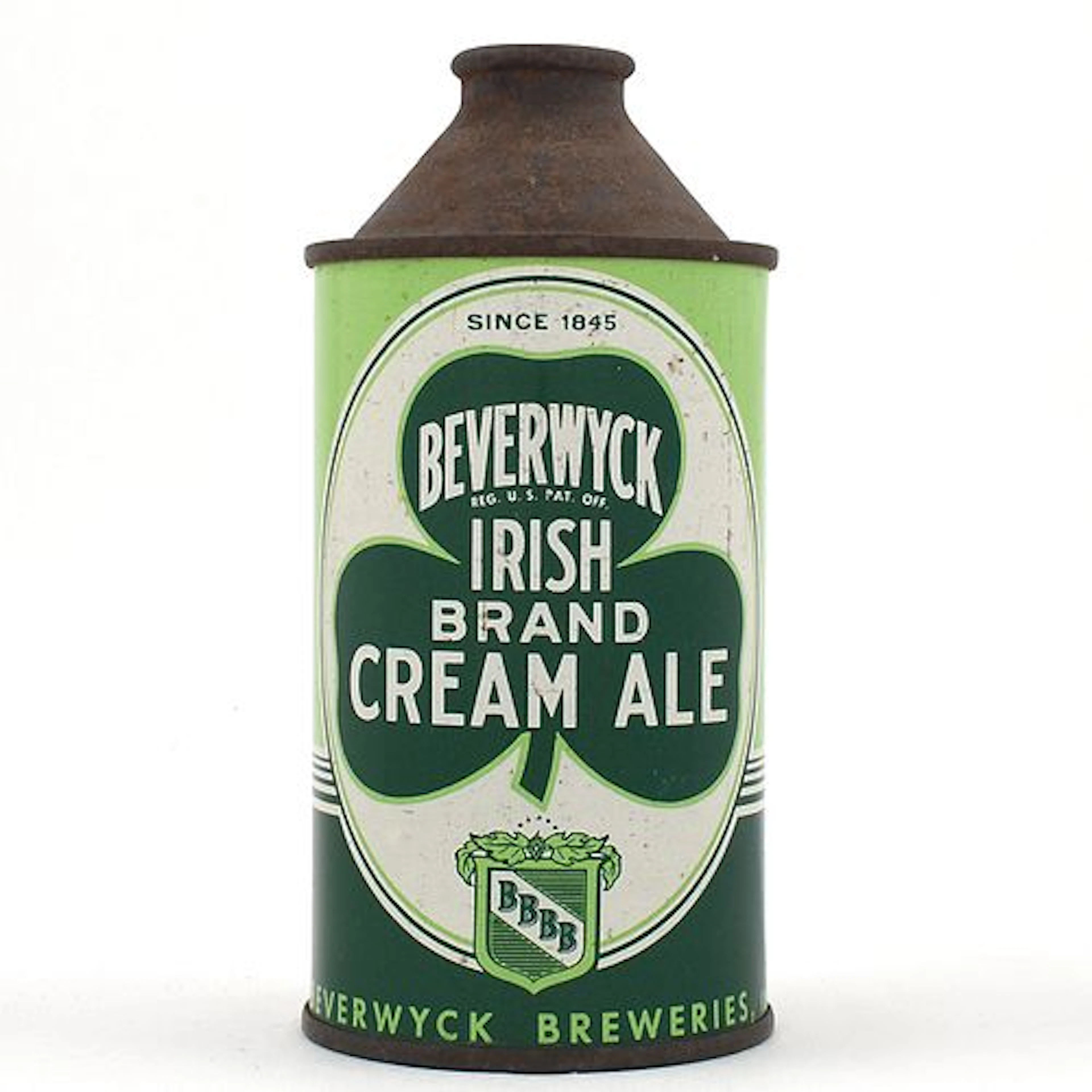 Beverwyck Irish Brand Cream Ale Cone Top 1845 DATE 152-7