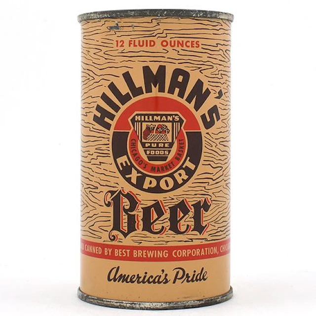 Hillmans Export Beer Flat Top NON-OI 82-17 EXCEPTIONAL
