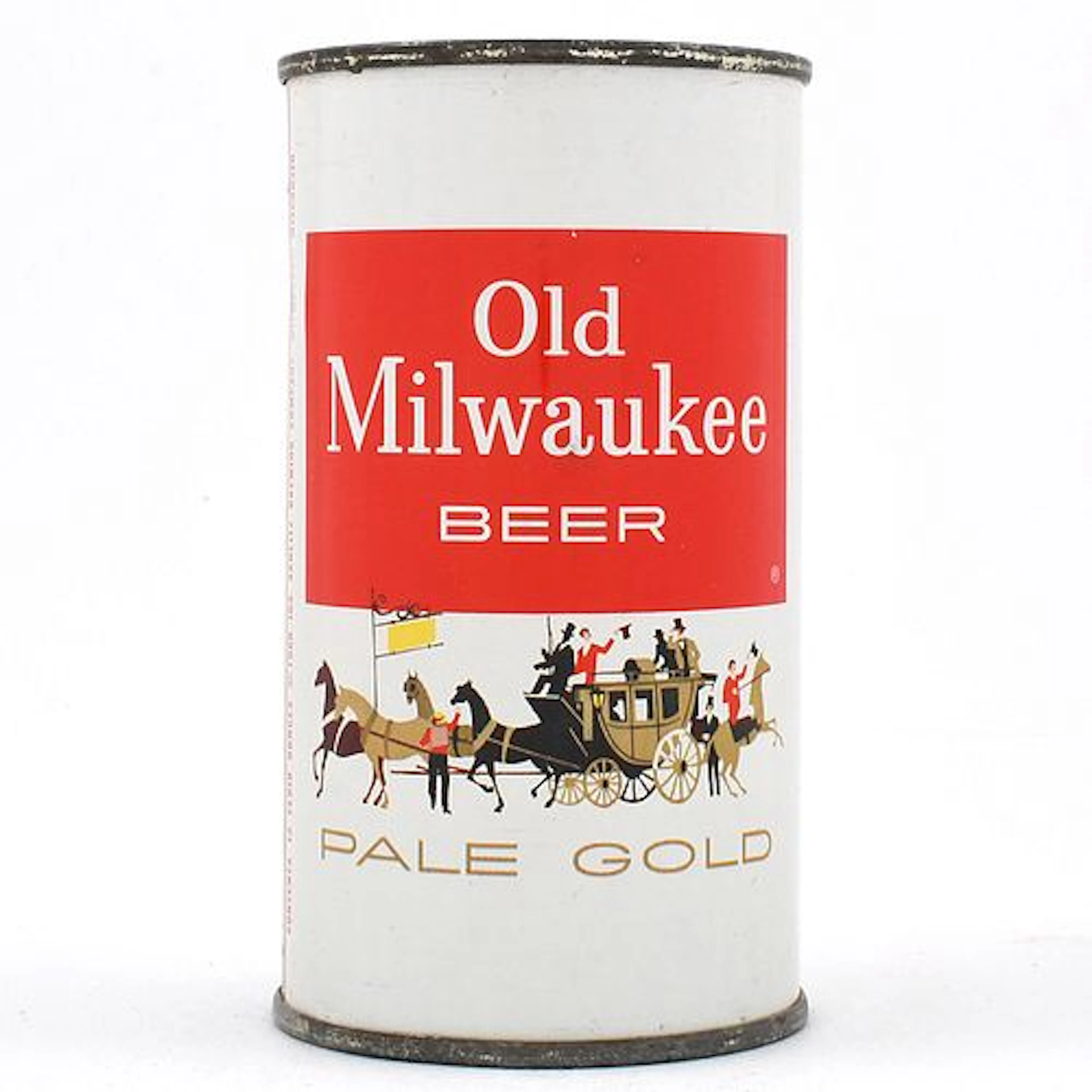 Old Milwaukee Pale Gold Beer Flat Top MILWAUKEE MI TAX LID 107-29