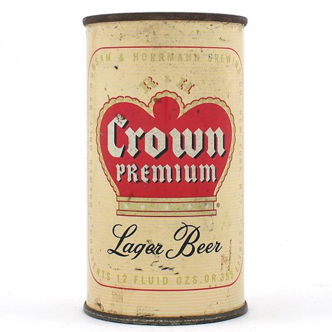R and H Crown Premium Beer Flat Top 123-2