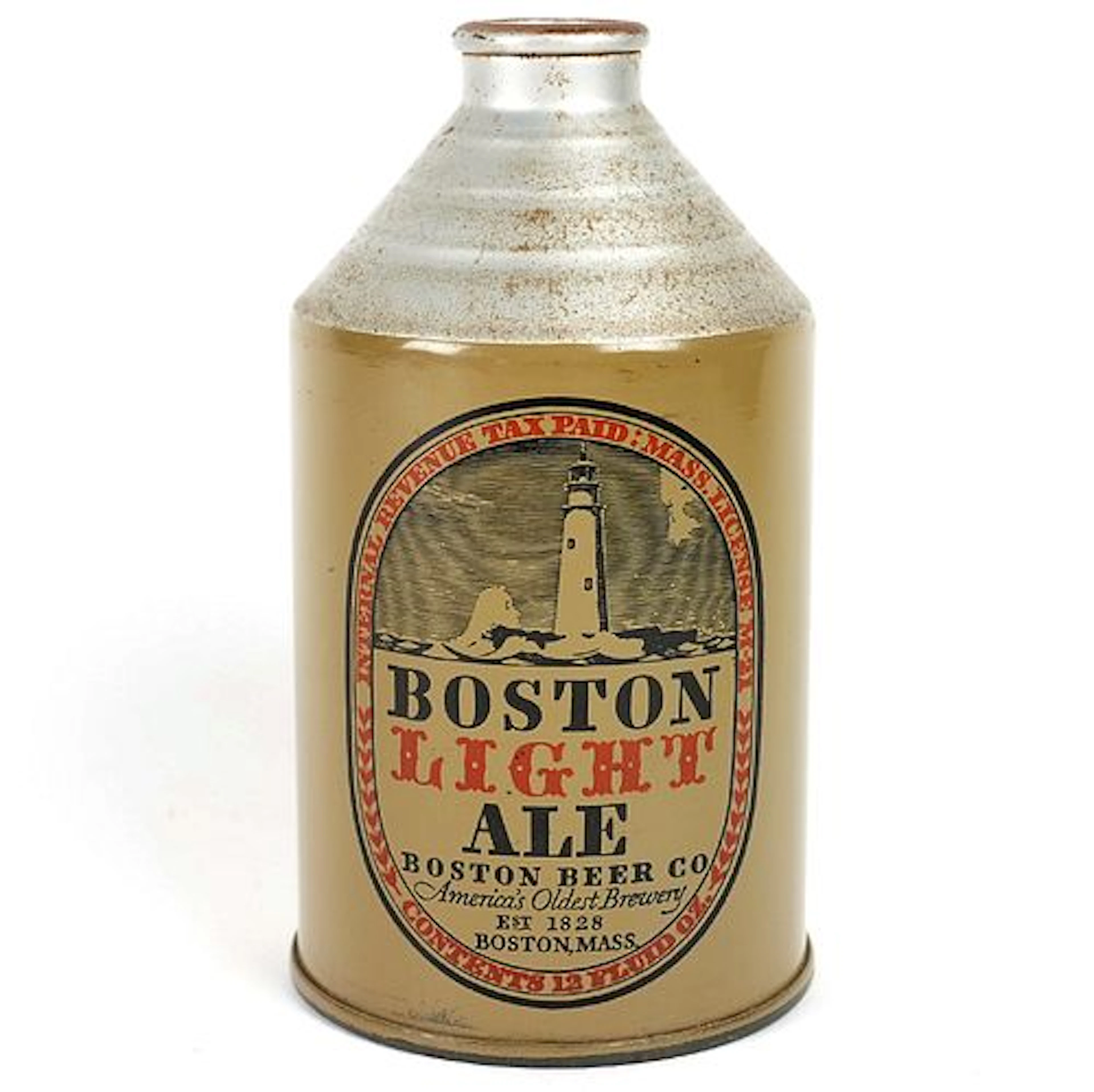 Boston Light Ale Crowntainer SOLID BROWN BROWN JUG VRTN -LIKELY UNIQUE-