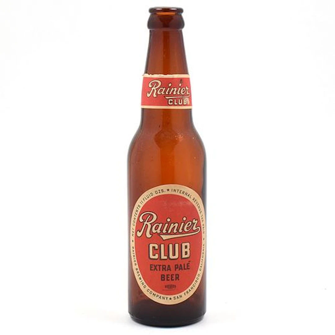 Rainier Club Extra Pale Beer 1930s Long Neck Bottle
