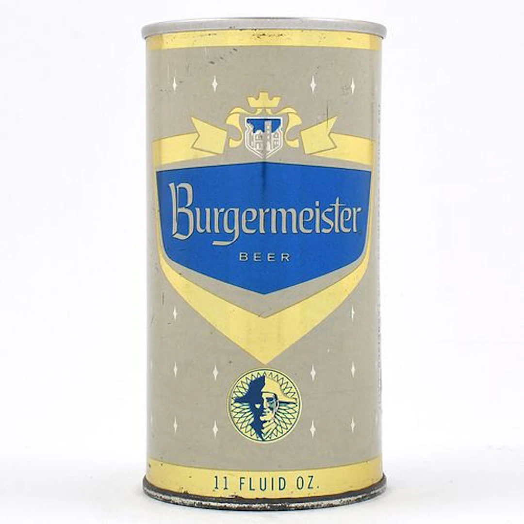 Burgermeister Beer 11 Ounce Fan Tab SCHLITZ SAN FRAN 1964 51-22