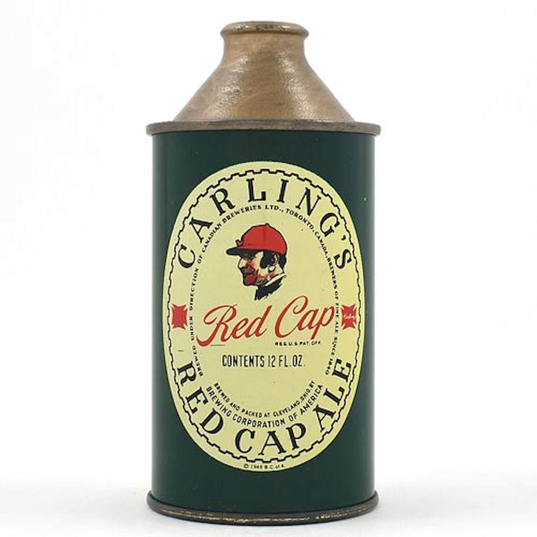 Carlings Red Cap Ale Cone Top NON-IRTP 156-28