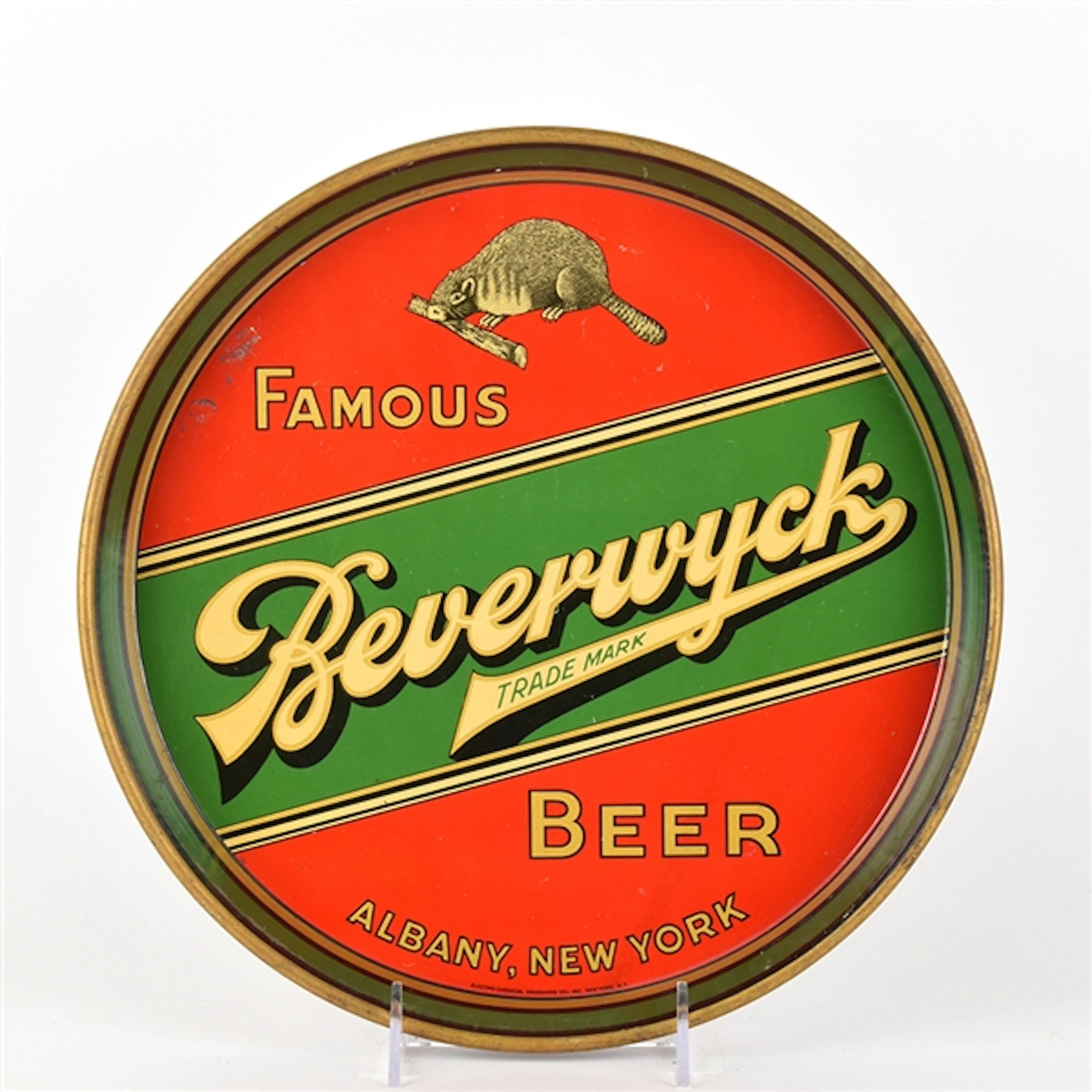 Beverwyck Beer 1930s Serving Tray