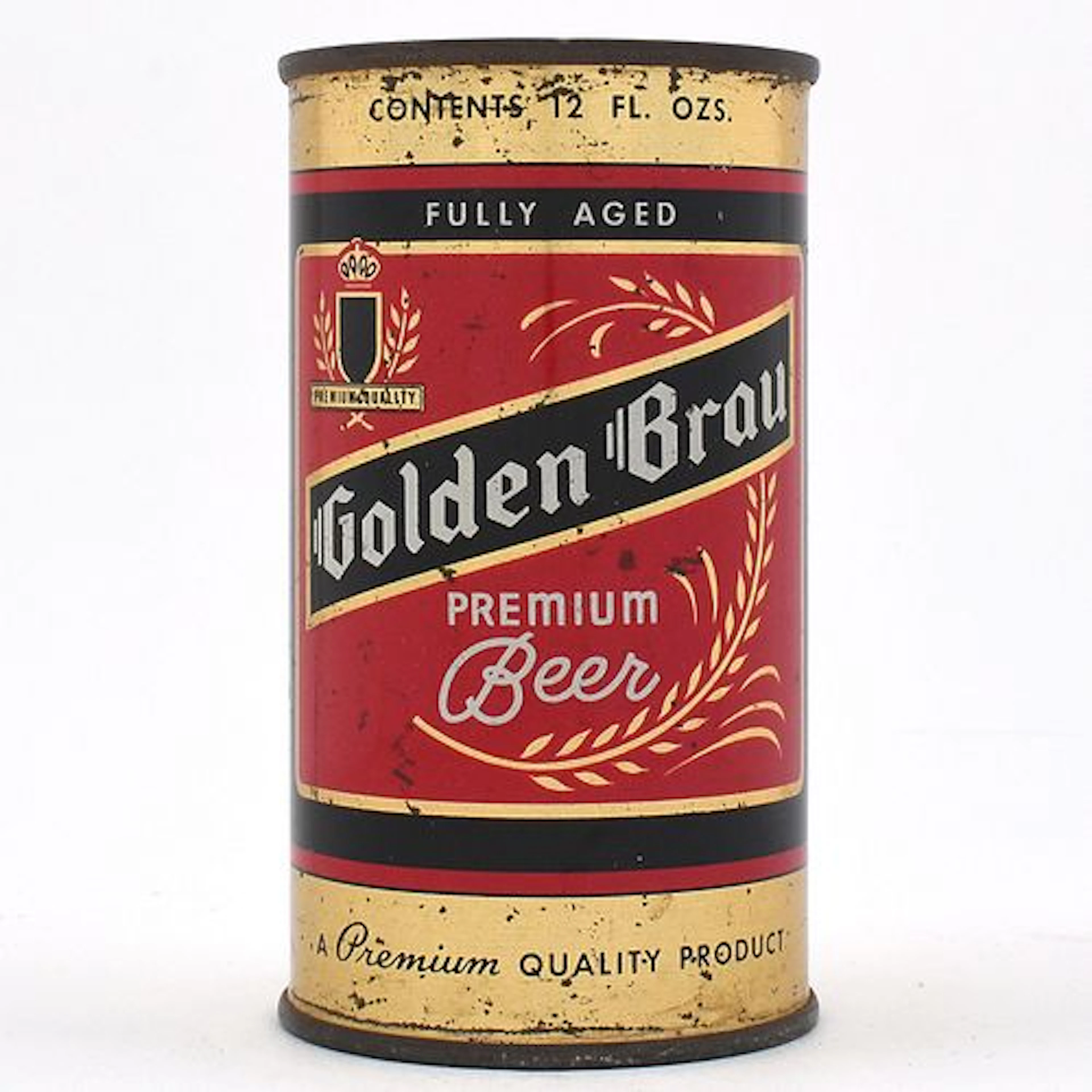 Golden Brau Beer Flat Top NO GB IN SHIELD 72-22