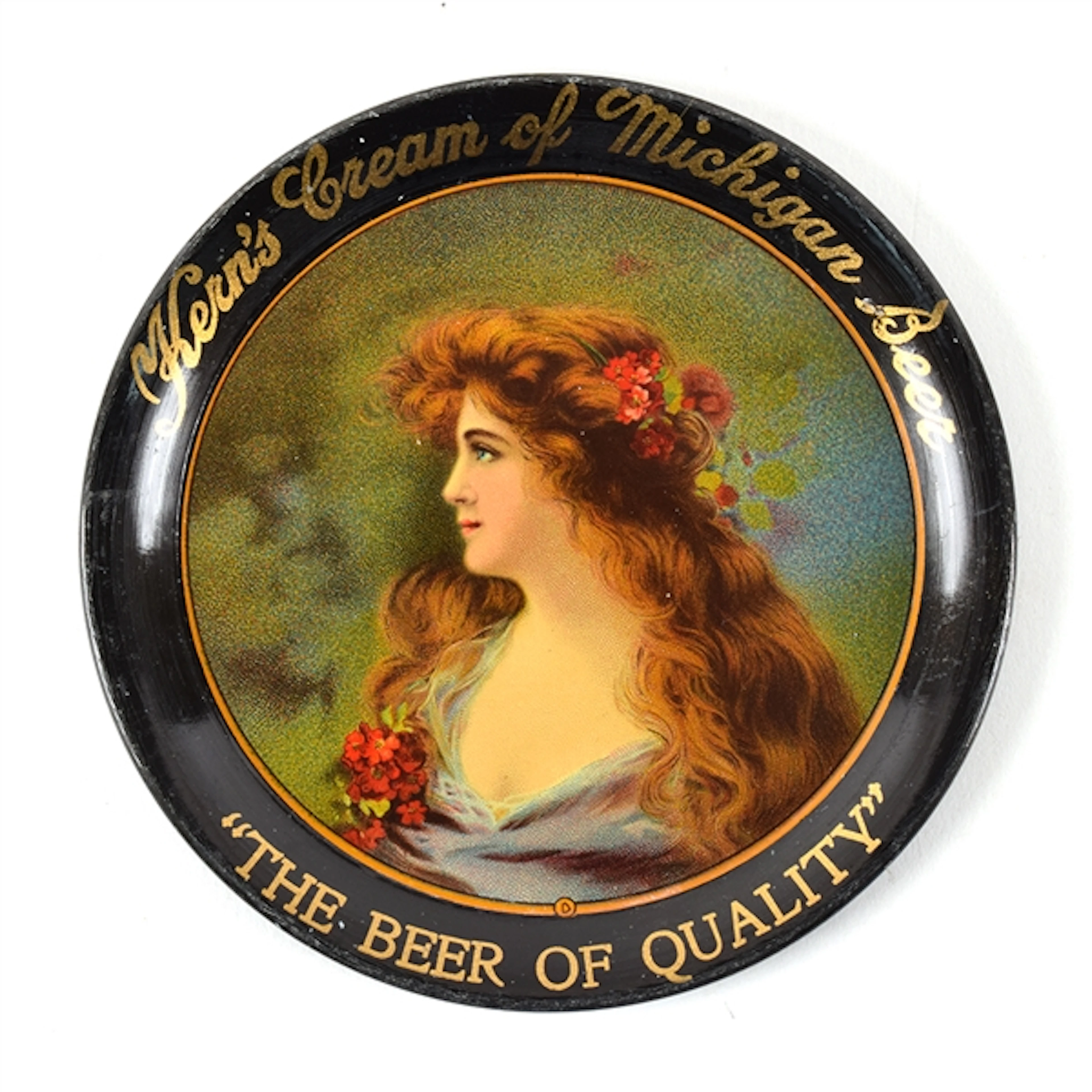 Kerns Cream of Michigan Beer Pre-Prohibition Tip Tray