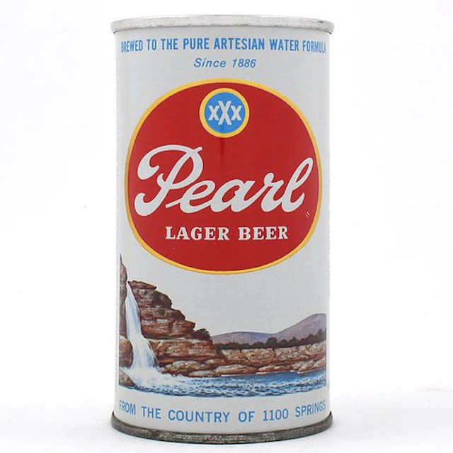 Pearl Lager Beer Softop Flat Top ST JOSEPH PEARL LID 112-32 TOUGH MINTY