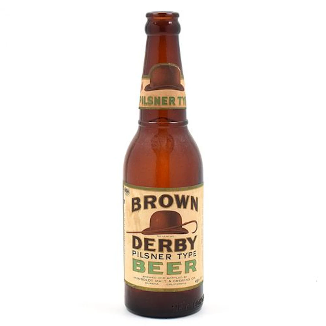 Brown Derby Beer 1930s Long Neck Bottle