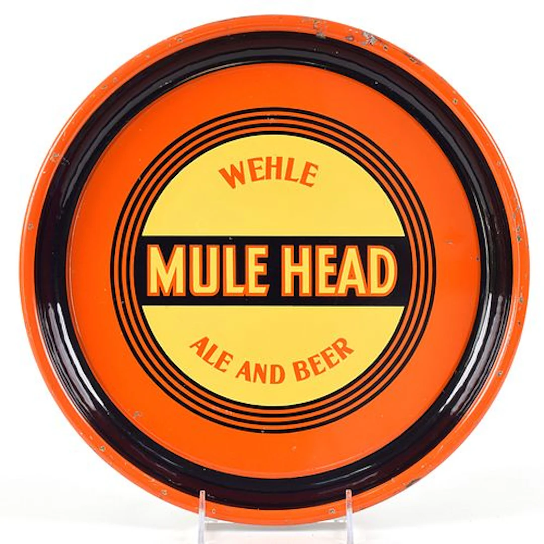 Mule Head And and beer 1930s Serving Tray