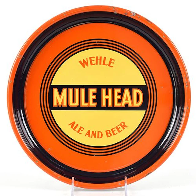 Mule Head And and beer 1930s Serving Tray