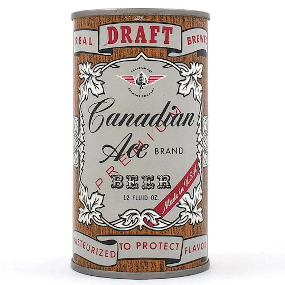 Canadian Ace Draft Beer Flat Top METALLIC 48-17 EXCEPTIONAL